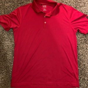 Red Adidas polo
